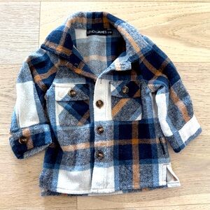 Lenox James Flannel Plaid Shacket - 12-18 Months